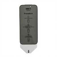 Protection d'écran anti-espion Quick Fit Box pour iPhone 17, 16, 15 Series, couverture intégrale, verre trempé 9H avec kit d'installation
