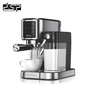 Machine à café semi-automatique Dsp avec réservoir d'eau de 1,8 L et fonction de mousseur à lait pour la maison et le bureau - Product Image 5