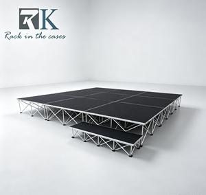 Outdoor Indoor Event Riser <b>Stage</b> Aluminum <b>Stage</b> <b>Platform</b> Portable <b>Stage</b> Podium With Folding Legs - Product Image 1