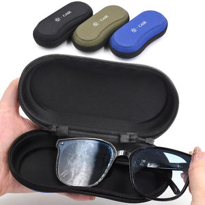 Étui à lunettes semi-rigide portable de voyage avec fermeture éclair, 16*7*4.8cm, personnalisé OEM, impression soie, le plus vendu - Product Image 1