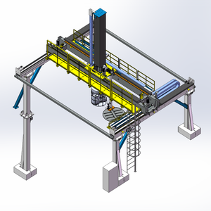 เครื่องจัดการโครงถักอัตโนมัติควบคุมด้วย PLC ความแม่นยำสูงสำหรับการเคลื่อนย้ายชิ้นงาน เครื่องมือกลหลายชนิด กล่องเกียร์ ปั๊ม รับประกัน 1 ปี - Product Image 3