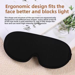 Patchs de sommeil en gros respirants en maille 3D douce, occultant la lumière, à récupération lente, aide au sommeil pour hommes et femmes - Product Image 2