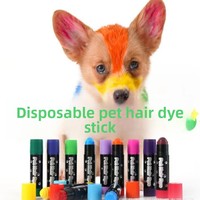 Crayon de coloration pour poils d'animaux de qualité vétérinaire, non toxique, lavable, coloré, marqueur temporaire pour toilettage animal, vente chaude 2026