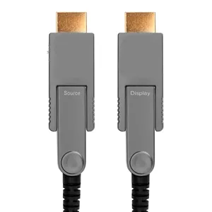 Slim HDMI Over Optical Active Supports 4K 60Hz 4:4:4 Speed up 18Gbps for HDTVs