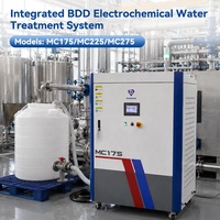 Installation de traitement des eaux usées chimiques à double cellule BDD pour réaménagement industriel