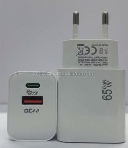 PD Phone Charger 65W <b>USB</b>-C Power Adapter US/EU <b>Socket</b> Type C <b>USB</b> Wall Charger A+C Charger - Product Image 4