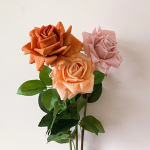 O-X304 <span class=keywords><strong>Rose</strong></span> Artificiali Realistiche Bianche, Rosa e Rosse per Decorazioni Casa e Matrimonio, Fiori Artificiali di Alta Qualità, <span class=keywords><strong>Rose</strong></span> <span class=keywords><strong>Blu</strong></span> - Product Image 2