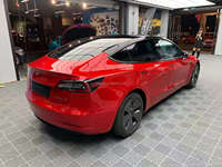 Film adhésif métallisé rouge intense pour carrosserie automobile, effet brillant, changement de couleur