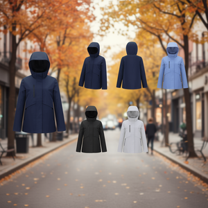 Giacca Leggera in Cotone da Donna Taglie Forti AB357 M 2XL Mix 72 Pezzi Opzioni Colore Blu Denim Nero Ghiaccio - Product Image 3