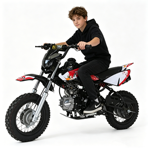 Nueva Motocicleta Todoterreno de Gasolina de 110cc, Refrigerada por Aire, Estructura Resistente, Motor Monocilíndrico, Tubos de Escape Dobles Rectos, 110cc - Product Image 5