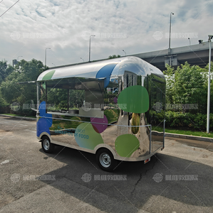 รถขายอาหารเคลื่อนที่ไฟฟ้า ได้รับการรับรองมาตรฐาน CE และ DOT สำหรับขายขนม ชานม บาร์บีคิว และอาหารจานด่วนริมทาง - Product Image 6