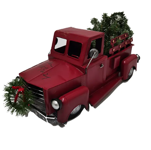 Ensemble Cadeau de Camion Classique Rouge Métallique Antique en Gros – Design Rétro pour Passionnés de Voitures et Décoration Intérieure - Product Image 4