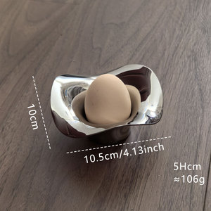 Bloom Botanica tè luce portacandele Set in acciaio inox 304 lucido a specchio argentato - Product Image 5