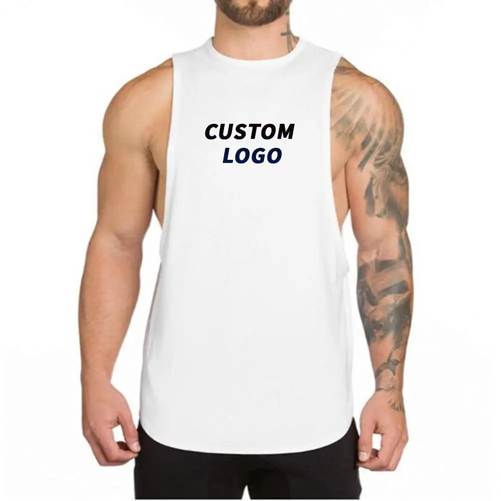 Wholesale Mens Sleeveless Workout Shirts Color Block Casual Sports Single Jersey Gym Bodybuilding Tank Top Men Summer Vest