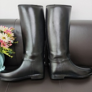 Bottes d'équitation Horshi Legend noires imperméables, bottes d'équitation équestres - Product Image 2
