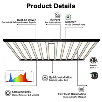 Lumière de croissance Grow Bloom Light UV IR EVO Lm281b compatible avec l'application WIFI, booster de croissance, éclairage à l'huile
