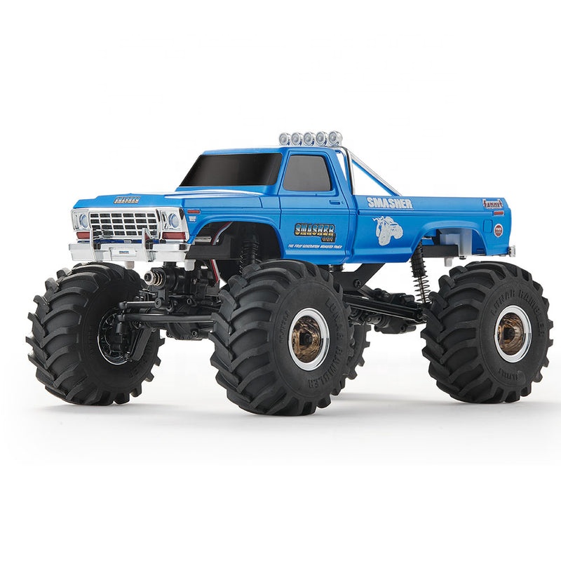 FMS1: 24スケールFCX24スマッシャーV2モンスタートラックRTRメタルギア4WD4X4RCミニクローラートラックおもちゃ