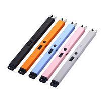Briquet électrique en gros à arc coupe-vent sans flamme, rechargeable par USB pour bougies, barbecues et camping