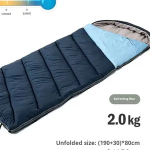 <span class=keywords><strong>Saco</strong></span> <span class=keywords><strong>de</strong></span> <span class=keywords><strong>Dormir</strong></span> para Acampar para Adultos, para Viajes al Aire Libre, para 2 Personas, con Forro Interior Encajable en Forma <span class=keywords><strong>de</strong></span> Sobre, para Turismo y Rescate, 2 kg, 2,5 kg - Product Image 2