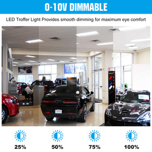 ไฟ LED Troffer ขนาด 2x2 นิ้ว 40W/35W/30W/25W/20W ปรับค่าสีได้ 5 ระดับ หรี่แสงได้ด้วยระบบ 0-10V สำหรับฝ้าเพดาน ได้รับมาตรฐาน ETL และ DLC ระดับเชิงพาณิชย์ - Product Image 6