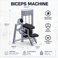 Mesin Latihan Otot Biceps Eagle dengan Beban Pin, Tahanan yang Dapat Disesuaikan, untuk Latihan Dada dan Bahu Belakang, Cocok untuk Pusat Kebugaran