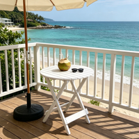 Table d'appoint pliable et portable en bois de sapin massif, style minimaliste et épuré, idéale pour le camping, les pique-niques, la plage, les vacances ou comme bureau temporaire.