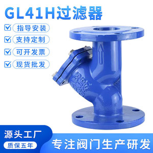Filtre à eau et eaux usées à bride de type Y Gl41h DN50 16 bars avec vanne de décharge manuelle des scories - Product Image 5