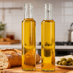 Bouteille en verre cylindrique personnalisée de 275 ml à prix avantageux pour sauce chili, <span class=keywords><strong>vinaigre</strong></span>, miel, assaisonnement, huile d'olive - Product Image 4