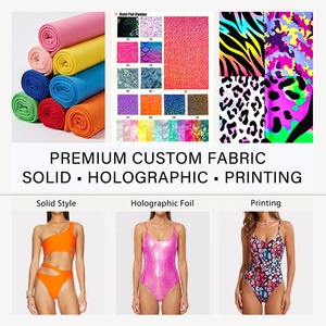 Muestra Gratuita de Tela Elástica de Nailon y Spandex con Lentejuelas Holográficas Verdes, Tela Metálica Brillante para Falda de Patinaje y Danza - Product Image 5
