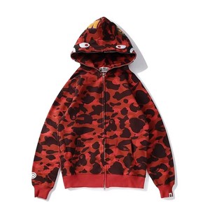 Sudadera con capucha y cremallera completa de camuflaje <span class=keywords><strong>Shark</strong></span> 2026, 100% algodón, unisex, para hombre y mujer, estilo urbano, alta calidad, Bapees - Product Image 5