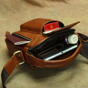 Bolso Bandolera de Cuero Vacuno Genuino Andong, Estilo Retro, para Hombre, de Gran Capacidad, Bolso de Mensajero, Bolso Casual - Product Image 4