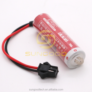 <span class=keywords><strong>ER6C</strong></span> 3,6V PLC Lithium-Batterie mit schwarzem Anschluss SM-2P F2-40BL FX1N/FX2N - Product Image 6