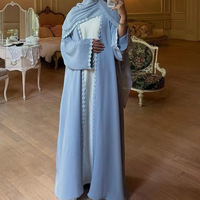 Nouveau Voile Hijab Femme Tendance en Polyester avec Bordure en Dentelle Couleur Unie Foulard Islamique Musulman pour Prière Quotidienne Aïd Vente en Gros