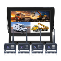 Nouveauté 10.1 pouces DVR moniteur GPS ADAS DMS BSD WIFI 4G sans fil 4CH IPS moniteur TV caméra de recul voitures camions campeurs remorques