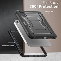 Étui de protection en TPE pour tablette iPad Mini 6/Mini 7, 8,3 pouces, avec béquille pliable intégrée et emplacement pour stylet