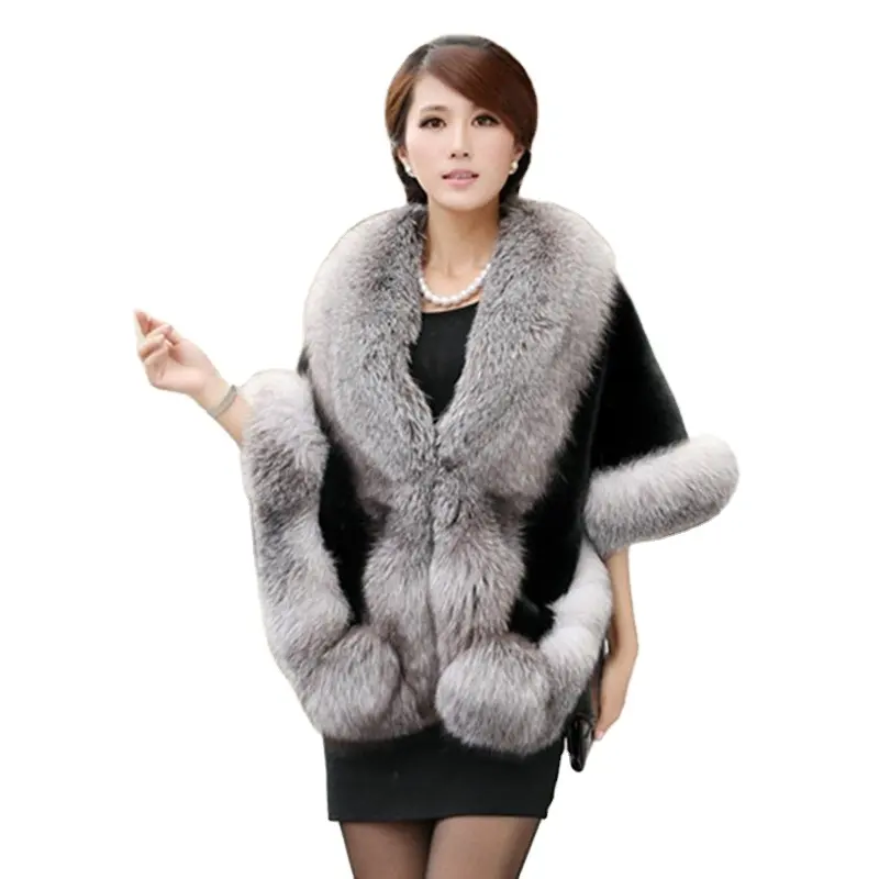 165*55 cm Plus Size Women Fur Shoulder Wrap Burgundy Bridal Shawls Cape White Black Faux Fur Wedding Shrug Coat Boleros