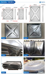 Tanque de <span class=keywords><strong>agua</strong></span> subterráneo de 300 metros cúbicos, tanque de <span class=keywords><strong>agua</strong></span> de almacenamiento de <span class=keywords><strong>agua</strong></span> contra incendios de fábrica, tanque de <span class=keywords><strong>agua</strong></span> de acero galvanizado sumergido en caliente HDG - Product Image 3