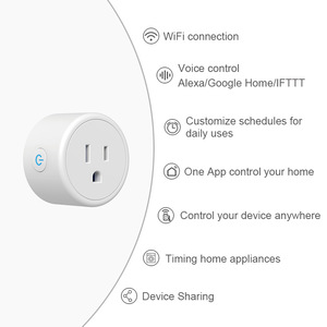 Enchufe Adaptador Inteligente Tuya para <span class=keywords><strong>Hogar</strong></span> con Wi-Fi y Control Remoto, Temporizador Alexa, 1 Salida - Product Image 3