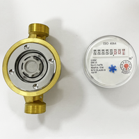 Ningshui China Supply Iso4064 Single Jet Dry Type Class B Cold/Hot Brass Water Flow Meter/Water Meter