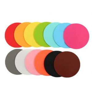 Sous-verres personnalisés Ys98 avec logo imprimé, motif 3D promotionnel, sous-verres ronds en silicone pour tasses, ensemble de sous-verres en caoutchouc PVC souple - Product Image 1