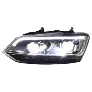 Gruppo Fari a LED per <span class=keywords><strong>Volkswagen</strong></span> VW <span class=keywords><strong>Polo</strong></span> 2011-2018 con Lente Proiettore Laser, DRL, Indicatore di Direzione, Lampada Frontale Sostitutiva Aggiornata - Product Image 3