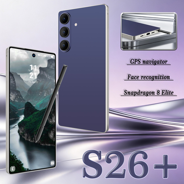 2026 New Model S26+ Android Smartphone Real 4G LTE 7.3 Inch Display 108MP Beauty Camera