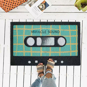 <span class=keywords><strong>Tapis</strong></span> graphiques découpés élégants <span class=keywords><strong>Tapis</strong></span> de bain de sol découpés à l'emporte personnalisée <span class=keywords><strong>Tapis</strong></span> de fleur d'entrée de porte d'épaisseur de 8mm pour le sol - Product Image 2