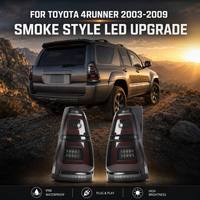 Feu arrière LED modifié avec lentille fumée pour Toyota 4Runner 2003-2009, feu arrière entièrement LED avec animation de bienvenue à l'allumage