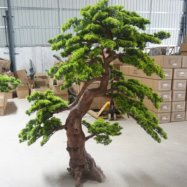 Pohon Cemara Buatan Kecil Pohon Pinus Buatan, Tanaman Pinus Buatan Dekorasi Dalam dan Luar Ruangan