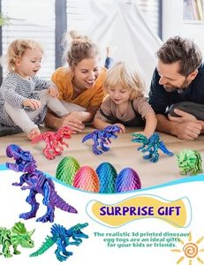 2-mảnh thiết lập 3D in đông lạnh khủng long trứng bộ xương linh hoạt khớp nối khớp nhựa động vật thần tài đồ chơi giáo dục jinccai - Product Image 6