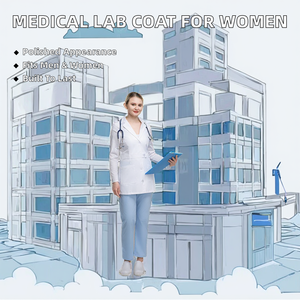Batas Médicas Blancas al por Mayor, Uniformes de Enfermería, Batas de Laboratorio, Uniformes para Farmacias, Clínicas Veterinarias, Ropa de Trabajo Unisex - Product Image 2