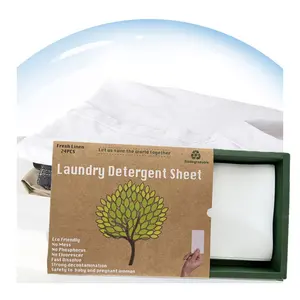 Mr.JT Factory Price Wholesale Washing Clothes Sheet Eco Friendly Biodegradable Laundry Detergent Sheet