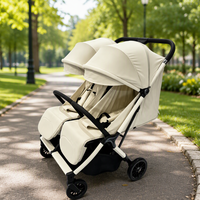 Sièges doubles à poussée simultanée, cabine spacieuse, idéal pour les familles à deux enfants, personnalisation en gros disponible en usine (OEM/ODM)