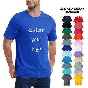 High Quality Blank Formal Men's T-Shirt Promotional Custom Logo Printed Knitted Fabric Moisture <b>Wicking</b> - Product Image 2